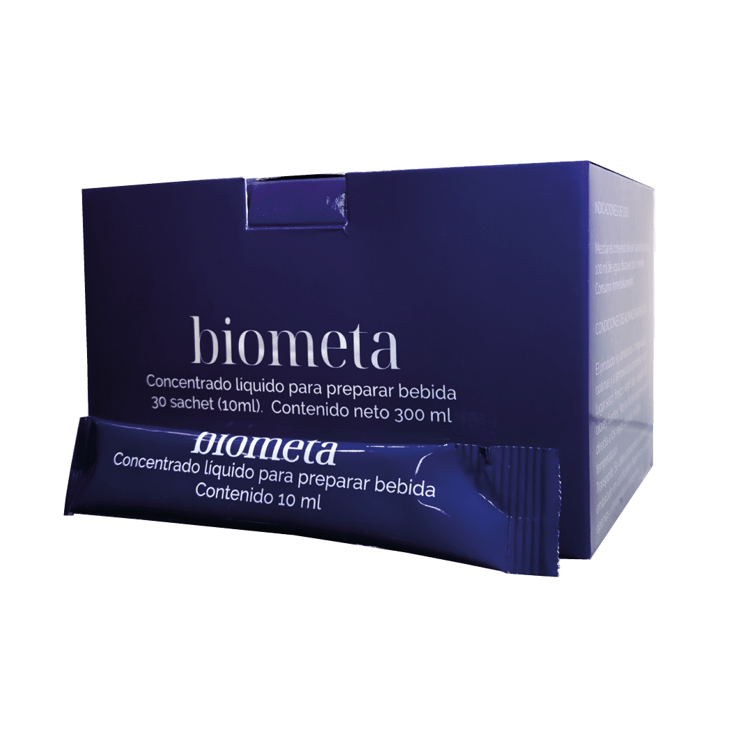 Biometa BPL1 Un posbiótico, un conjunto de microorganismos inanimados que intervienen en el microbiota humano, modificándola y mejorando así la salud de los que lo consumen. Transforma grasas y azúcares en energía Mejora la autopista intestinal